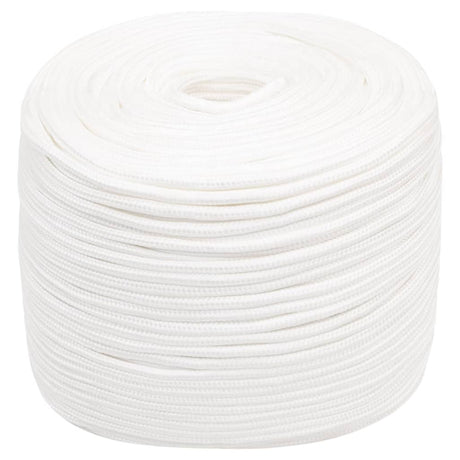 Vidaxl bådreb 8 mm 500 m polypropylen massiv hvid