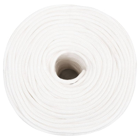 Vidaxl bådreb 8 mm 500 m polypropylen massiv hvid