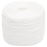 Vidaxl Boat Rope 10 mm 50 m polypropylen Fast hvid