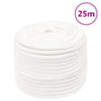 Vidaxl bådreb 14 mm 25 m polypropylen massiv hvid