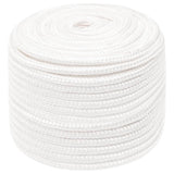 Vidaxl bådreb 14 mm 50 m polypropylen massiv hvid
