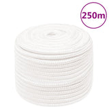 Vidaxl Boat Rope 14 mm 250 m polypropylen fuld hvid