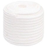 Vidaxl bådreb 16 mm 25 m polypropylen massiv hvid