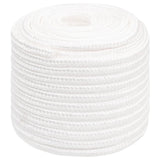 Vidaxl bådreb 16 mm 50 m polypropylen massiv hvid