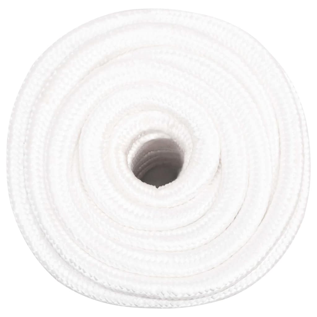 Vidaxl Boat Rope 20 mm 50 m Polypropylen Fast hvid