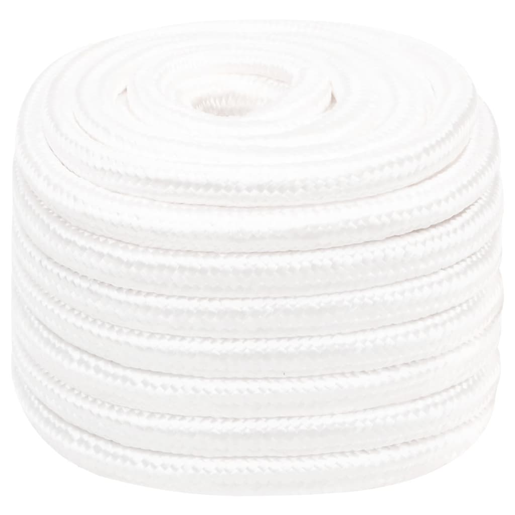 Vidaxl Boat Rope 20 mm 100 m polypropylen Fast hvid