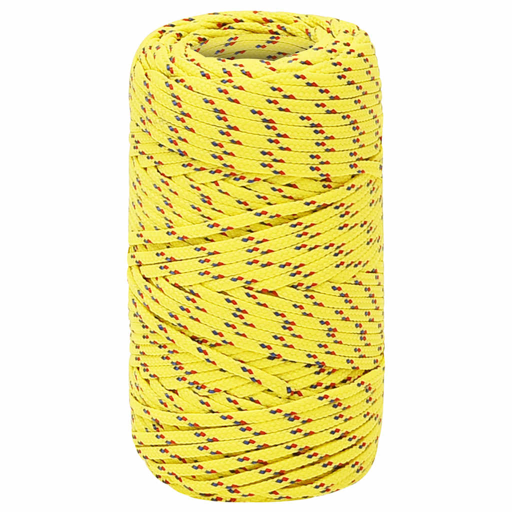 Vidaxl Boat Rope 2 mm 50 m polypropylen gul