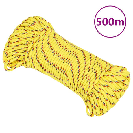 Vidaxl Boat Rope 4 mm 500 m polypropylen gul