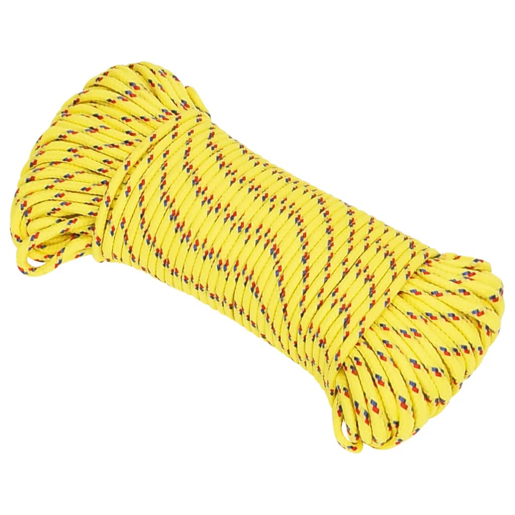 Vidaxl Boat Rope 5 mm 25 m polypropylen gul