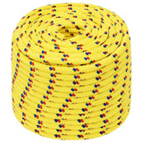 Vidaxl bådreb 12 mm 50 m polypropylen gul