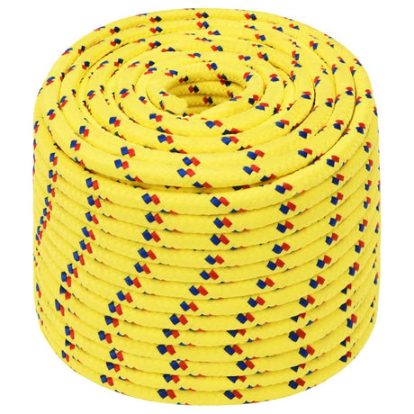 Vidaxl bådreb 12 mm 50 m polypropylen gul