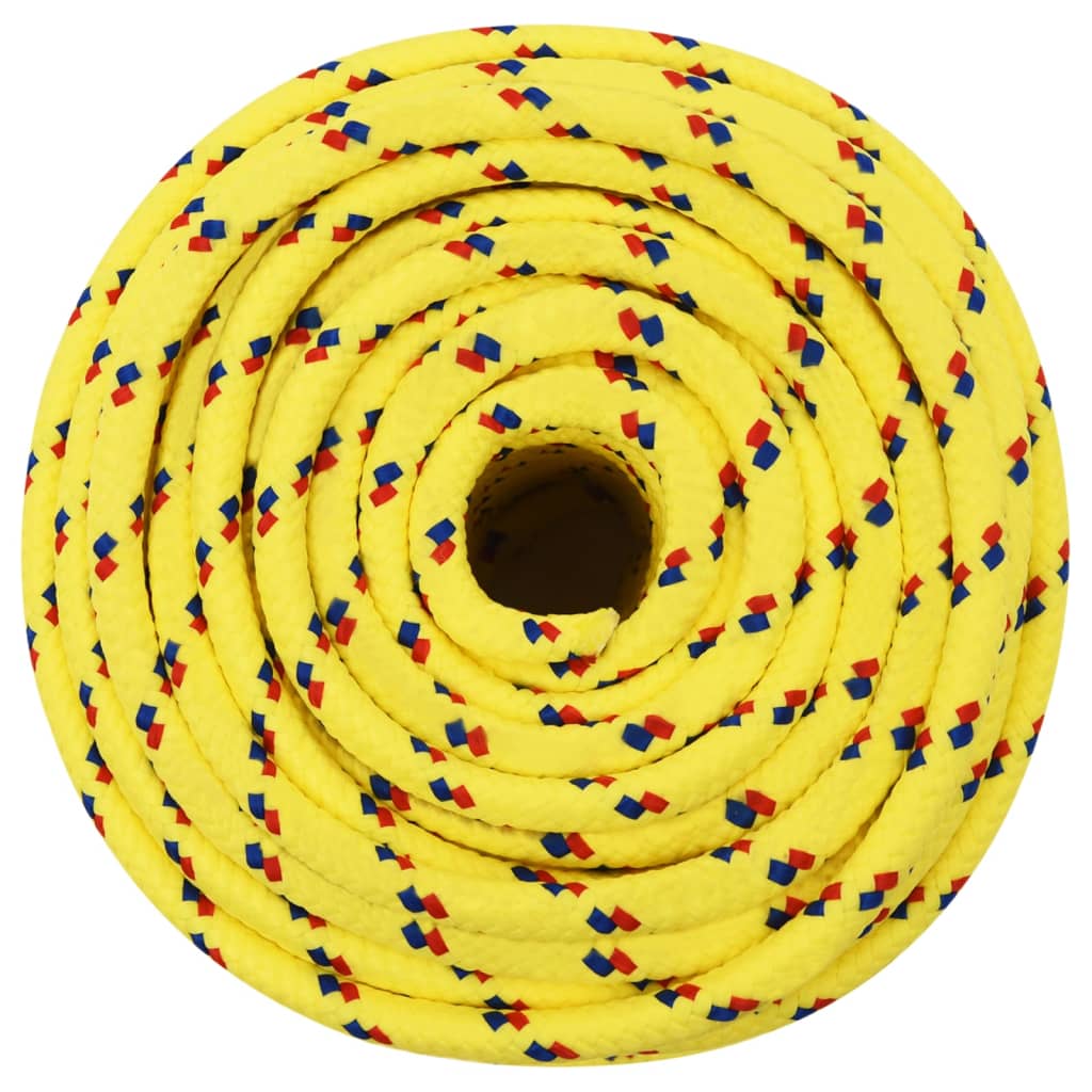 Vidaxl bådreb 12 mm 50 m polypropylen gul