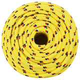 Vidaxl bådreb 12 mm 50 m polypropylen gul
