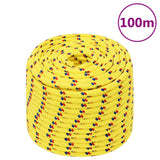 Vidaxl Boat Rope 12 mm 100 m polypropylen gul