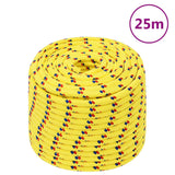 Vidaxxl bådtov 14 mm 25 m polypropylen gul