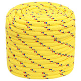 Vidaxl bådtov 16 mm 100 m polypropylen gul