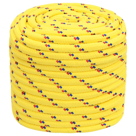 Vidaxxl bådreb 18 mm 25 m polypropylen gul