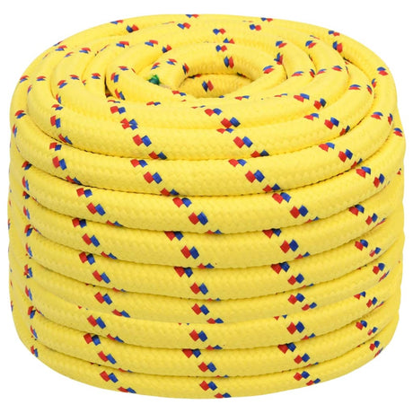 Vidaxxl bådreb 20 mm 25 m polypropylen gul