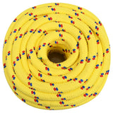 Vidaxxl bådreb 20 mm 25 m polypropylen gul