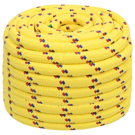 Vidaxxl bådtov 20 mm 50 m polypropylen gul