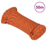 Vidaxl bådreb 3 mm 50 m polypropylen orange