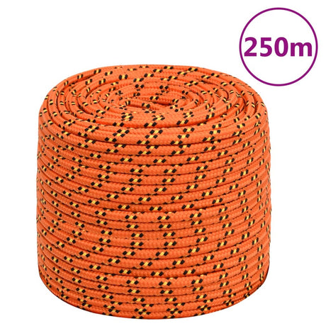 Vidaxxl Boat Rope 6 mm 250 m Polypropylen Orange