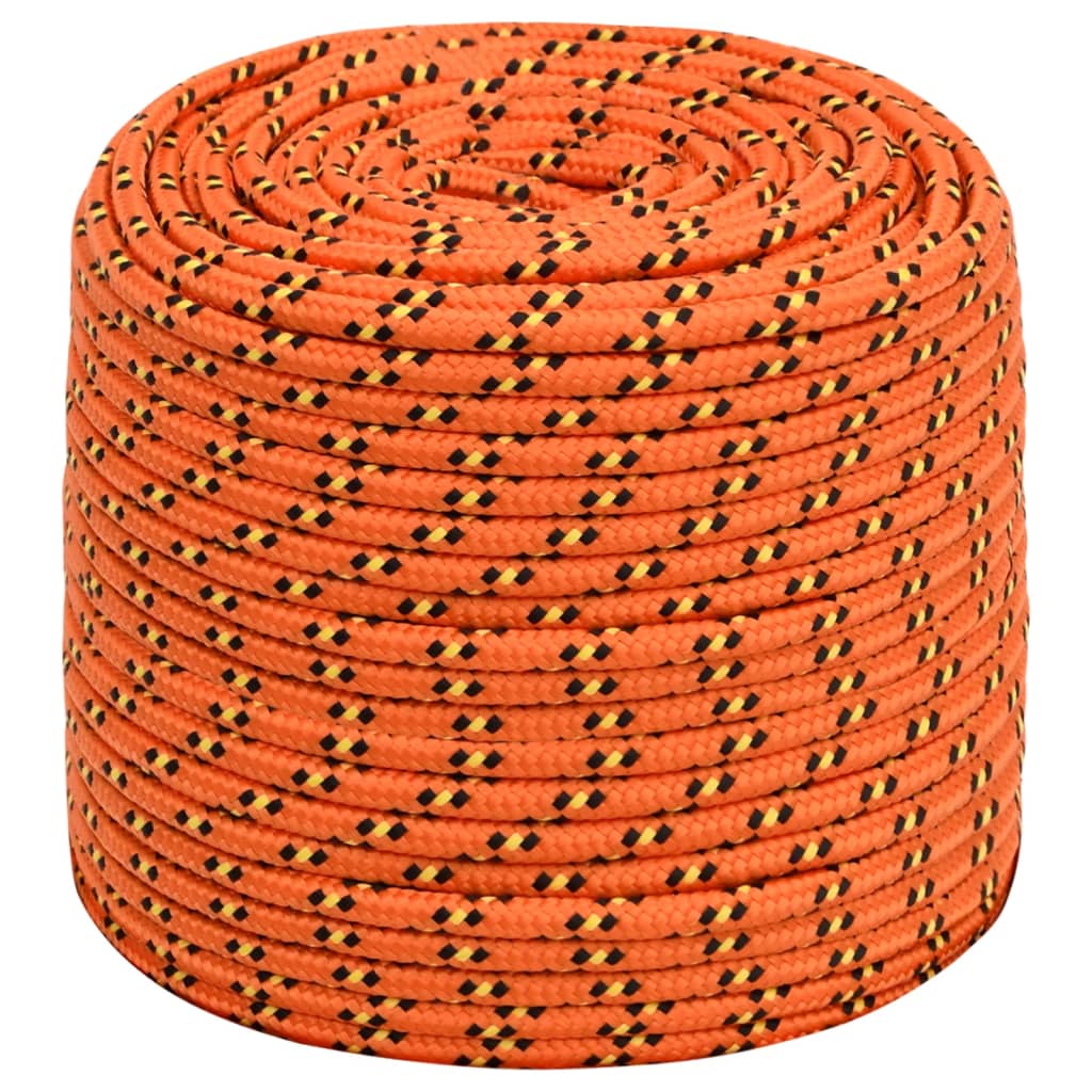 Vidaxl bådreb 8 mm 100 m polypropylen orange