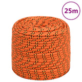 Vidaxxl bådreb 10 mm 25 m polypropylen orange