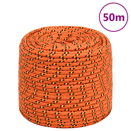 Vidaxl bådreb 10 mm 50 m polypropylen orange