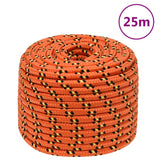 Vidaxxl bådreb 14 mm 25 m polypropylen orange