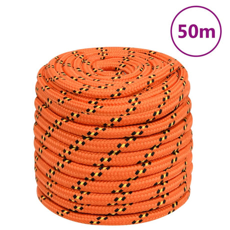 Vidaxxl Boat Rope 16 mm 50 m polypropylen orange