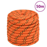 Vidaxxl Boat Rope 16 mm 50 m polypropylen orange