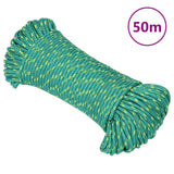 Vidaxl bådreb 3 mm 50 m polypropylen grøn