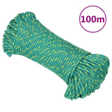 Vidaxl bådreb 4 mm 100 m polypropylen grøn