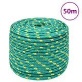 Vidaxl bådreb 12 mm 50 m polypropylen grøn