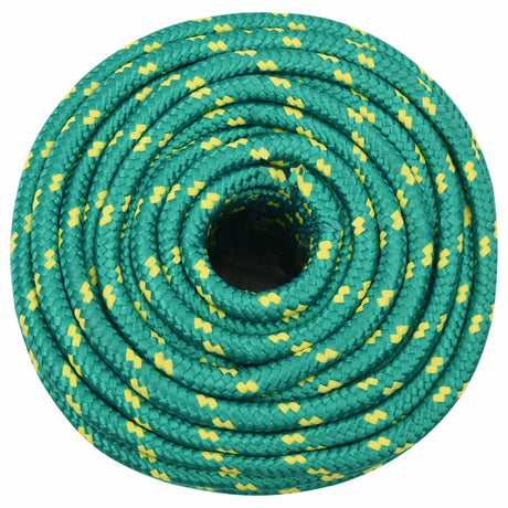 Vidaxxl bådreb 12 mm 100 m polypropylen grøn