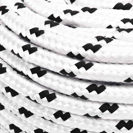 Vidaxl Boat Rope flettet 6 mmx25 m polyester hvid