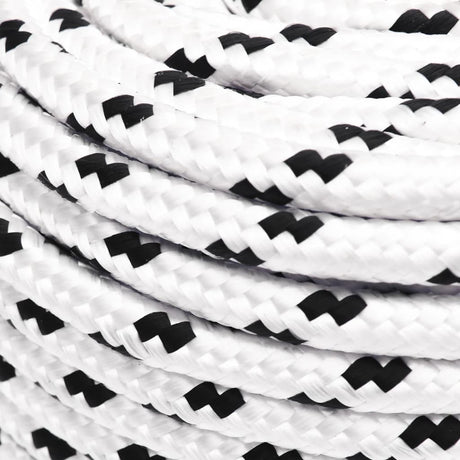 Vidaxl Boat Rope flettet 6 mmx25 m polyester hvid