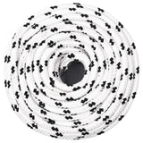 Vidaxl Boat Rope flettet 8 mmx100 m Polyester White4
