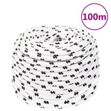 Vidaxl Werkouw 10 mm 100 m polyester hvid