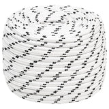 Vidaxl Boat Rope flettet 14 mmx25 m polyester hvid