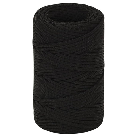 Vidaxx arbejdstov 2 mm 50 m polyester sort