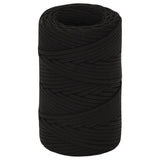Vidaxx arbejdstov 2 mm 100 m polyester sort
