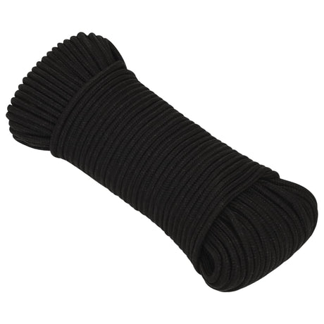 Vidaxx arbejdsreb 3 mm 100 m polyester sort