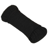 Vidaxx arbejdstov 3 mm 500 m polyester sort