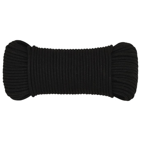 Vidaxx arbejdstov 4 mm 100 m polyester sort