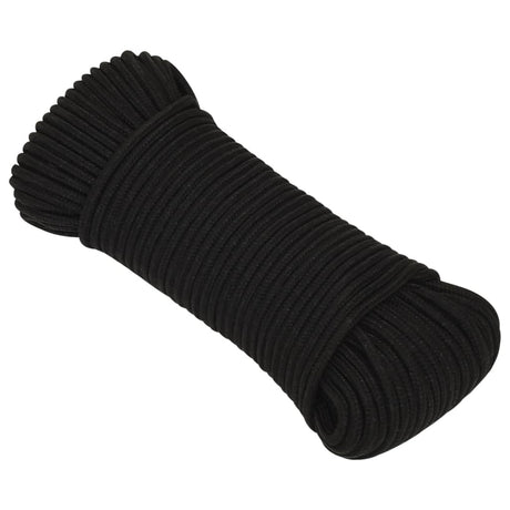 Vidaxx arbejdsreb 4 mm 250 m polyester sort