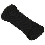 Vidaxx arbejdstov 4 mm 500 m polyester sort