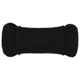 Vidaxx arbejdstov 4 mm 500 m polyester sort