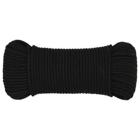 Vidaxx arbejdstov 5 mm 250 m polyester sort